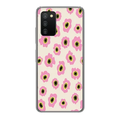 Produktbild von MuchoWow® Handyhülle Schutzhülle Hülle für Samsung Galaxy A03s Blume - Muster - Abstrakt Silikon Softcase Handy Hülle - Schutz - Geburtstag Teenager