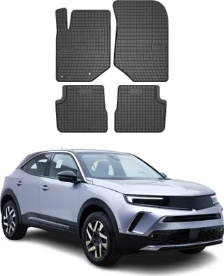 Image de Tapis de Sol pour Opel Mokka B 2020-2025 OMAC Noir Caoutchouc
