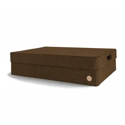 Produktbild von Aufbewahrungsbox CLASSIC Filz 58 x 40 x 14 cm mit Deckel in hellbraun meliert