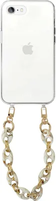 Produktbild von Marble Creme Transparant Cord Hülle - Short Cord  - Kompatibel mit iPhone 7/8 SE (2020/2022)