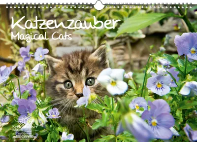 Produktbild von Katzenzauber DIN A3 - Immerwährender Kalender Katzen und Katzenbabys - Seelenzauber