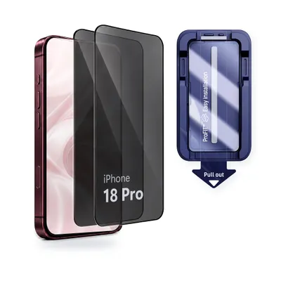 Immagine prodotto di H Hardy Vetro temperato privacy per iPhone 18 Pro, anti-spia 9H, 2 pezzi