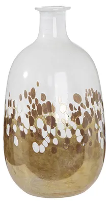 Immagine prodotto di Vaso VESUVIO - bianco - vetro - altezza 33cm - vaso per fiori bulbosi