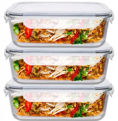Obrázek produktu pro Florentyna Frigo Hermetické skleněné nádoby na potraviny, sada 3 kusů