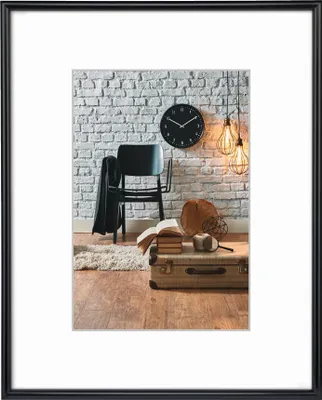 Obrázok produktu pre Hama Sevilla, Rámček na jeden obrázok, Sklo, Plast, Čierna, Priehľadná, 15 x 20 cm, Reflektívne, 210 mm