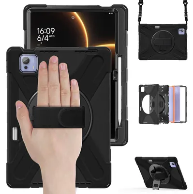 Immagine prodotto di Per Xiaomi Pad 7 Ultra 360 gradi ibrido custodia in silicone supporto e tracolla