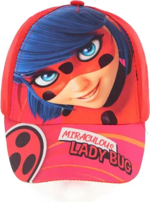 Produktbild von Miraculous Ladybug Kinder Baseball Kappe Basecap – Rot / 52