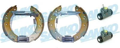 Produktbild von SAMKO Bremsbackensatz Trommelbremse Hinten passend für PEUGEOT 106 II Schrägheck (1A, 1C) 203mm KEG501