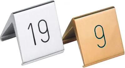 Immagine prodotto di CONTACTO Numeri da tavolo, colore argento, altezza: 50 mm, larghezza: 50 mm