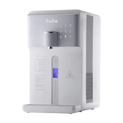 Produktbild von AURA W23 Auftisch Osmoseanlage mit Festwasseranschluss – Umkehrosmose, Heißwasser & Wasserstoff – Weiß