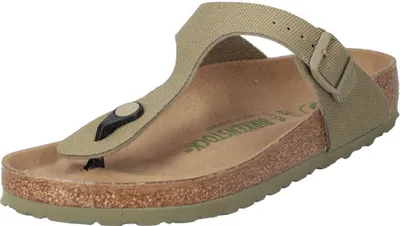 Produktbild von Birkenstock Damen Zehentrenner Gizeh Rivet Logo 19970-35, 19970-36, 19970-37, 19970-38, 19970-39, 19970-40, 19970-41, 19970-42, 19970-43 BIR-1023929 faded khaki 35