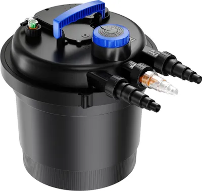 Produktbild von SunSun CPF-180 Druckteichfilter 9000 l/h / 11 W UVC Einheit, Teichdruckfilter für Teiche bis 6000 Liter, Teichklärer, Filteranlage