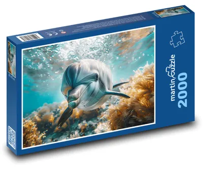 Obrázek produktu pro martinpuzzle - Puzzle 2000 - Delfín plavající v moři