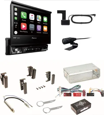 Produktbild von Pioneer AVH-Z7200DAB AUX MP3 Digitalradio Einbauset für Audi A4 B5 A6 4B C4 A8