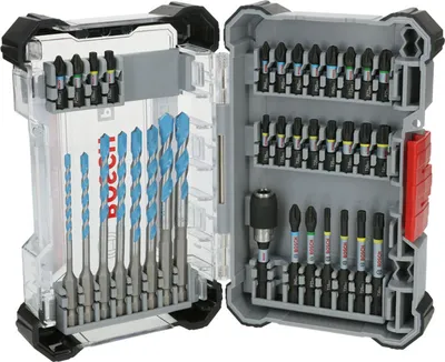 Image de Embouts de vissage PRO Impact et jeu de forets Multi Construction, 35 pièces