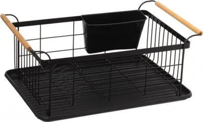 Produktbild von "Orange85 Abtropfgestell mit Auffangbehälter Schwarz Eisen"