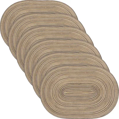 Produktbild von Erwin Müller Tischset Silves" 6er-Pack braun oval: 33x48 cm"