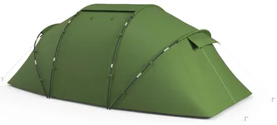 Produktbild von Zelt - Campingzelt - Familienzelt - Zelt für 6 Personen - Wasserdicht (2000 mm Wassersäule) - Leichtes Glasfasergestell