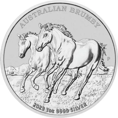 Obrázok produktu pre 1 oz strieborná minca Austrália BRUMBY 2023 strieborná 999 zberateľská minca