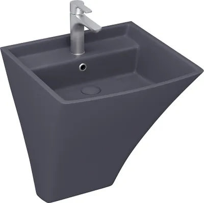 Produktbild von Monoblock Waschbecken 495x500 mm aus Hochwertigem Sanitär Keramik