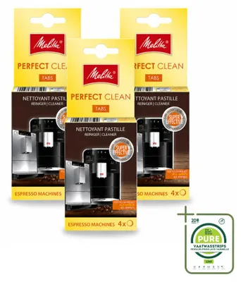 Produktbild von 3 x Melitta Perfect Clean Reinigungstabletten für Kaffeevollautomaten - Großpackung - 3 Stücke
