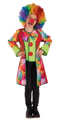 Produktbild von Clown Mantel Clownkostüm Zirkus Kinder Mädchen Karneval Kostüm 152