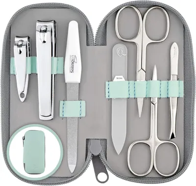 Produktbild von marQus Maniküre-Set 7-teilig – mit Glasfeile, Solingen – Mint