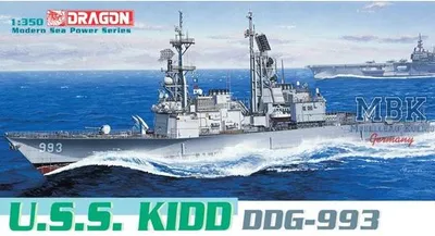 Immagine prodotto di Dragon 1:350 U.S.S. Kidd DDG-993