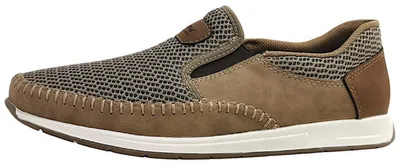 Image de Chaussons de ville Rieker pour hommes, couleur marron, style décontracté