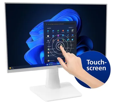Produktbild von bluechip BUSINESSline AIO23500t *white* – 23,8" IPS Touch, Intel Core i5-14400, 16 GB RAM, 500 GB NVMe SSD, W11P