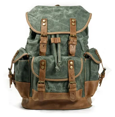 Produktbild von Rucksack Vintage, wasserabweisendes Canvas, 21,6 Liter,, für Uni und Reisen