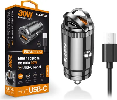 Produktbild von Aligator CHPD0007, Auto, Zigarettenanzünder, 5 V, Schwarz