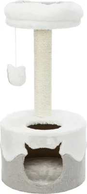 Produktbild von TRIXIE Kratzbaum Nuria - weiß/grau - 370L x 300H x 375B