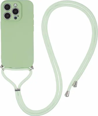 Produktbild von iPhone 16 Pro Max Hülle - Coverup Colour TPU Back Cover mit Handykette - Frog Green