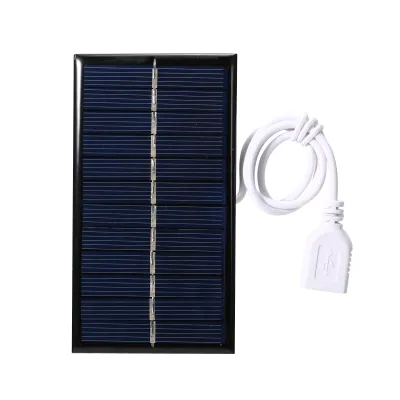 Zdjęcie produktu dla mały panel słoneczny 1W 6V z USB DIY Polikrzemowe silikonowe ogniwo słoneczne Wodoodporny kempingowy przenośny panel słoneczny do power banku telefonu komórkowego
