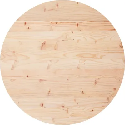 Immagine prodotto di Piano Tavolo Rotondo Ø70x3 cm in Legno Massello di Pino