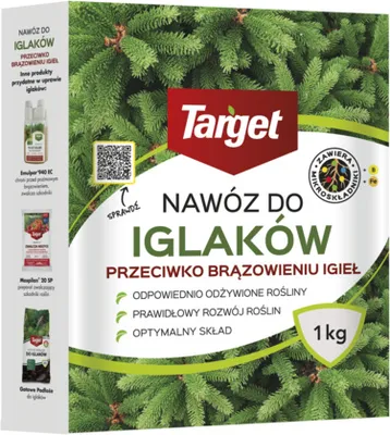 Zdjęcie produktu dla Nawóz do iglaków przeciwko brązowieniu igieł TARGET 1kg