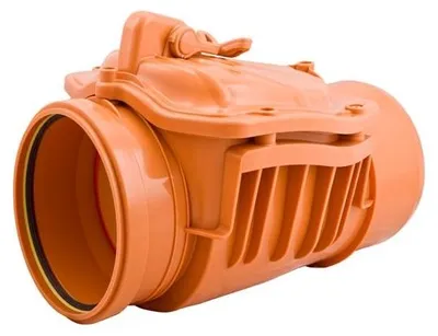 Obrázok produktu pre airfit Rückstauklappe DN 200, rotbraunmit zusätzlichem Handverschluss