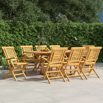 Produktbild von Möbel Gartenstühle 8 Stk. Klappbar 56x63x90 cm Massivholz Teak - Gartenstühle 3155051