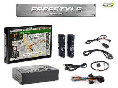 Produktbild von Alpine X903D-F Navigationssystem Freestyle 9 Zoll für alle Fahrzeuge mit Apple