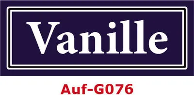 Produktbild von 2 Stück Gewürzaufkleber Vanille 40x16mm Gewürzetiketten Sticker Lebensmittel (Auf-G076)