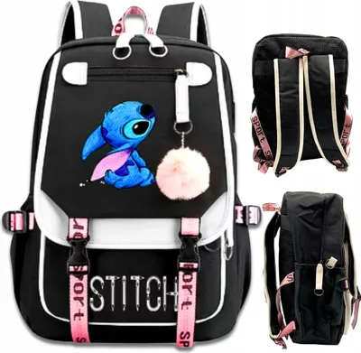 Produktbild von Lilo und Stitch Rucksack für Schule, Schule, Stadt, Reisen, geräumig