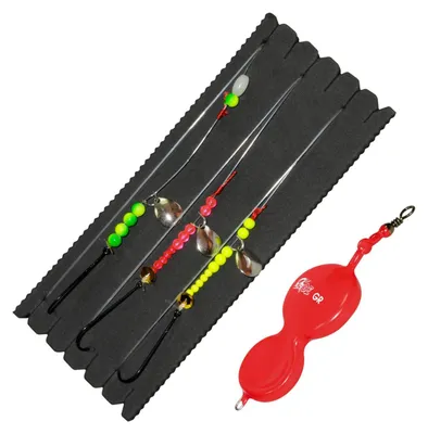 Produktbild von Dieter Eisele Butt-Löffel System rot, 3 Vorfächer + 1 Buttlöffel, Gewicht:60g