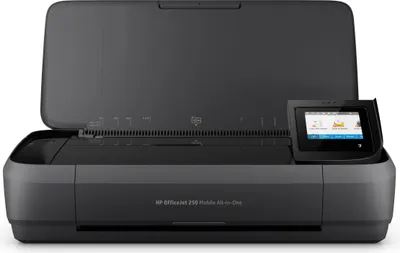 Zdjęcie produktu dla HP OfficeJet Mobile 250 Bezprzewodowe All-in-One W kolorze Drukarka, Kopiarka, skaner, Termiczny druk atramentowy, Drukowanie w kolorze, 4800 x 1200 DPI, Kopiowanie w kolorze, Skanowanie w kolorze, A2