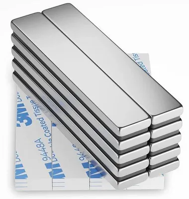 Immagine prodotto di Potenti magneti al neodimio 60x10x3 mm autoadesivi