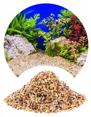 Obrázek produktu pro Štěrk do akvária, křemenný podklad 2-3 mm, neutrální pro vodu, bezpečný pro křevetky, 24 kg