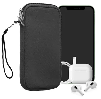 Produktbild von kwmobile Neopren Handytasche für Smartphones XXL - 7" - Handy Tasche mit Reißverschluss - Handyhülle universal Grau