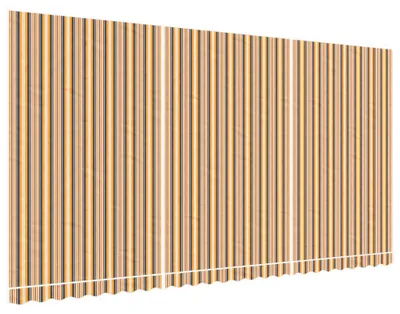 Image de vidaXL Toile de store Multicolore Rayé 6x3 m