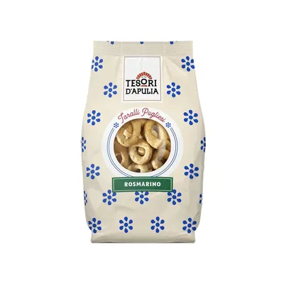 Produktbild von Rosmarino Rosmarin Tarallini Kekse 400g - Tesori d'Apulia