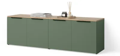 Image de Meuble-paroi Livinity Piave Vert 2 parties, Model 58802
